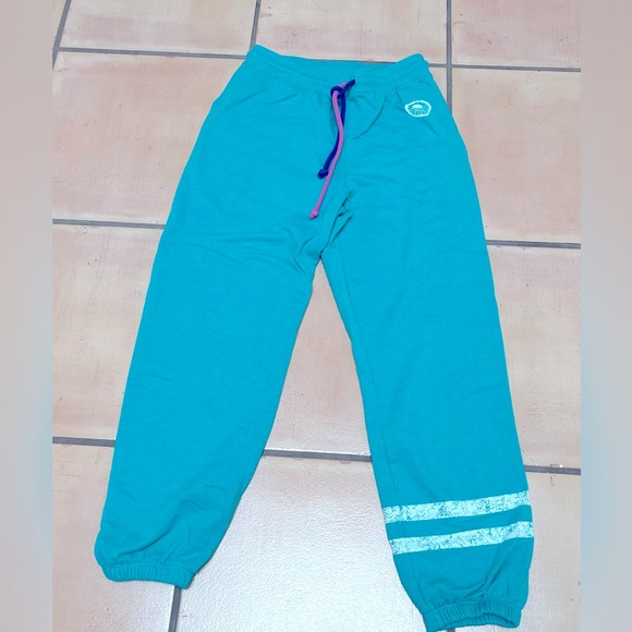Sundry stripes jogger in teal. - Picture 3 of 6